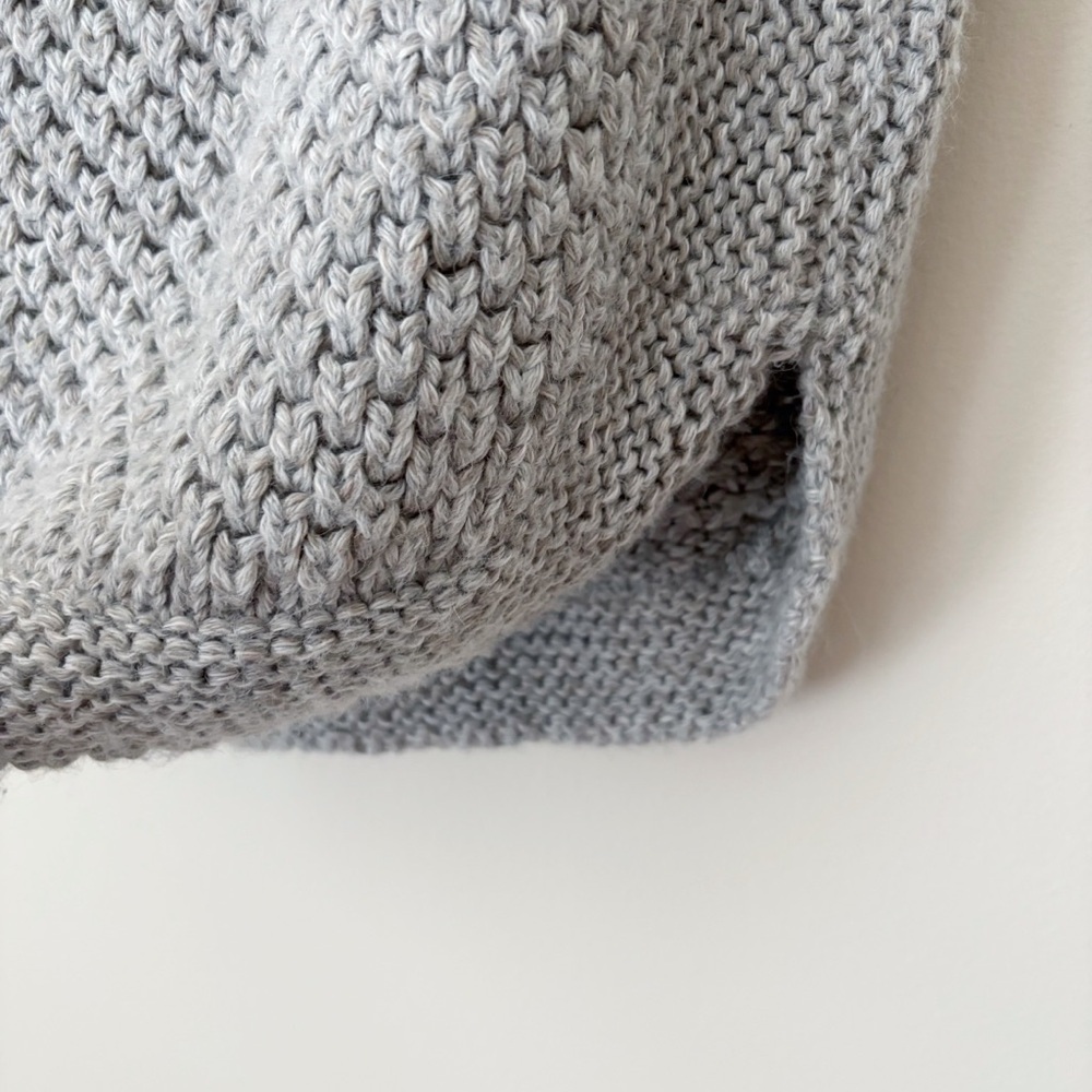 Apiece Apart Grey Fringe Alpaca Turtleneck Sweater Vest Small Grey Après-Ski - Picture 5 of 12